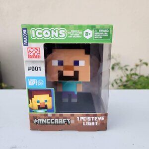 NEW Paladone Minecraft STEVE Icons Light Nightlight Night Light Decor Bedroom De